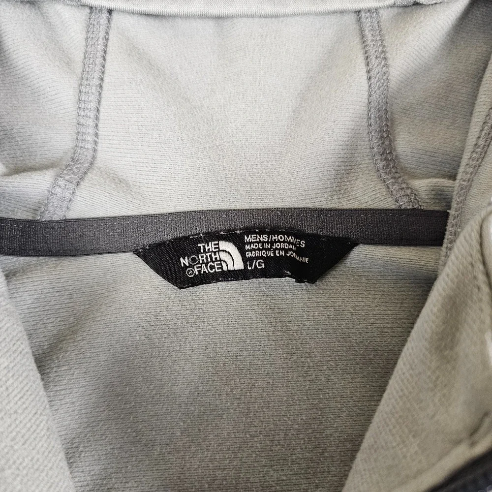 The North Face Cinder Jacket Hoodie Mens Large Gray Fleece Full Zip Pockets